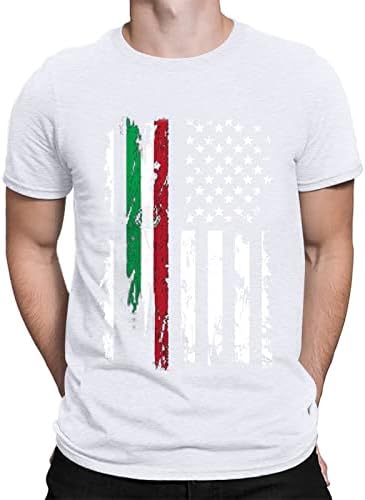 RUIRUILICO Патриотични Ризи за Мъже, Тениска на 4 юли 2023, Летни Тениски с Къси Ръкави, Реколта Тениски с Графични Щампи