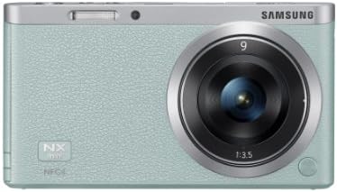 Samsung Electronics NX Mini EV-NXF1ZZB1KUS Безжична Интелигентна 20,5-Мегапикселова Компактна системна камера с 2,96-инчов LCD дисплей и 9-мм f3.5 ED (Mint)