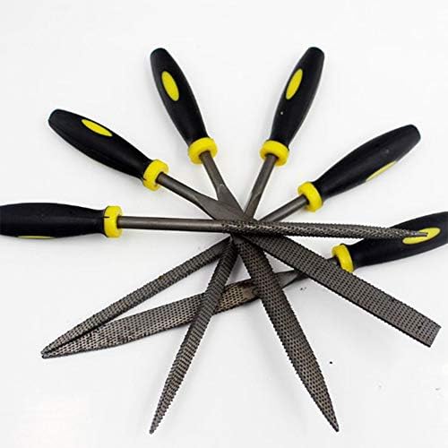 Набор от напильников GUANGMING - Needle (от 6 части високо стомана) Ръчни Метални инструменти, Надежден захват за бижута, Метал, Пластмаса, Дърво, Мини-Комплект Направи си са?