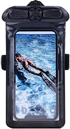 Калъф за телефон Vaxson, черен, съвместим с Black Shark 5 RS, водоустойчив калъф, суха чанта [не защитно фолио за екрана]