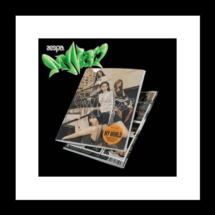 cd-диск с 3-ти мини-албум на aespa MY WORLD + Фотокарточка + Запечатани тракер (пълен комплект от 11 версии)