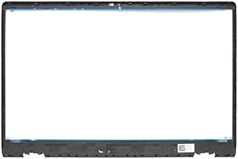 Черна делото с LCD дисплей, на задната част на кутията, за довършителни работи на предния панел и панти за екрана, Съвместима с Dell Inspiron 15-3000 3510 3511 P112F P112F001 P112F002 P112F003 (чер