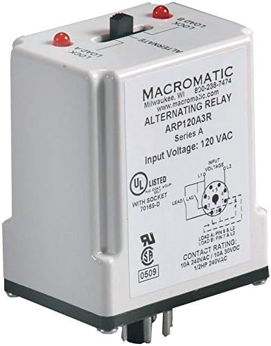 Макроматическое реле за променлив ток 10 Ампера, 120 vac, 8 контакта, с кръстосан връзка DPDT - ARP120A3R