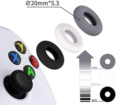 PlayVital 3 Чифта силиконови прецизни пръстени за управление на трафика цел Aim Assist за PS5, за PS4, Xbox