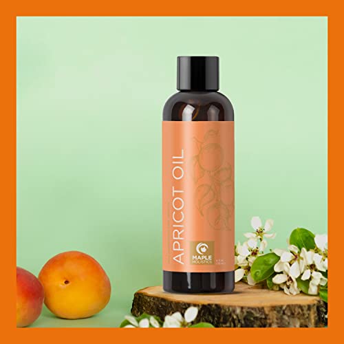Кайсия масло за коса, кожа и нокти - Хранително чисто масло абрикосовых семки за дълбоко овлажняващ Антивозрастного