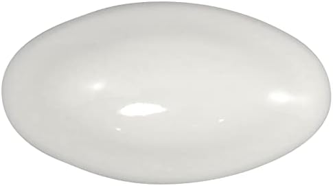 Овална Дръжка Максимална ширина Laurey 3501 Mesa Ceramic 1-3/8 Инча, Бяла