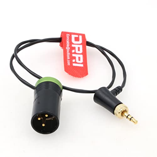 Аудио кабел DRRI Low-Profile XLR NEUTRIK 3-Пинов с фиксиране 3,5 мм Sony - UWP Wireless D11 D21, EK 2000 Г., EK 500