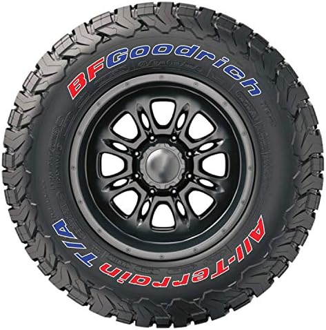 Етикети за гуми - Официални писма BFGoodrich за гуми KO2 - Допълнителен аксесоар за гуми - Марка цветно издание 35/12.5/17