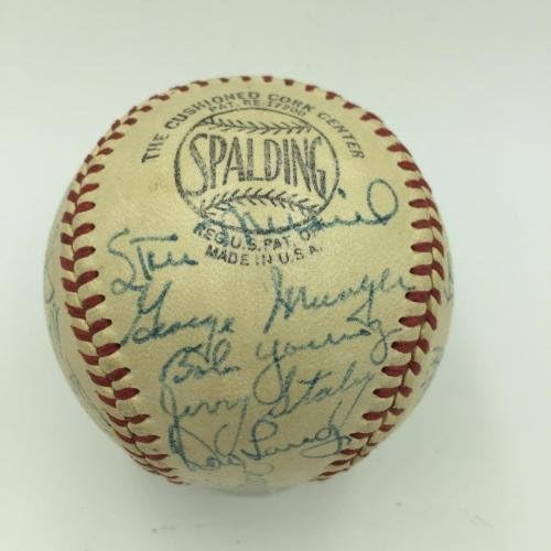 Прекрасен екип Сейнт Луис Кардиналс 1948 година Подписа бейзболен договор с Стэном Музиалом JSA COA - Бейзболни топки с Автографи