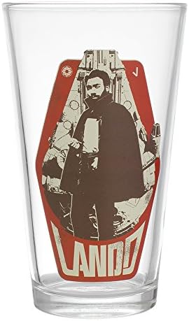 Високи чаши за пиене Vandor Star Wars Story ENFYS Nest, Lando, Solo, Empire, Стъкло -16 грама. 4 Опаковки, Цветни
