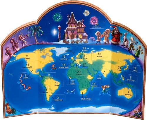 Адвент-календар с високо Интериор - Коледа по света