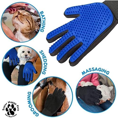 Ръкавица за да се грижи за кучета и котки - Мека Ръкавица-четка за премахване на козината - Ефективна Рукавица