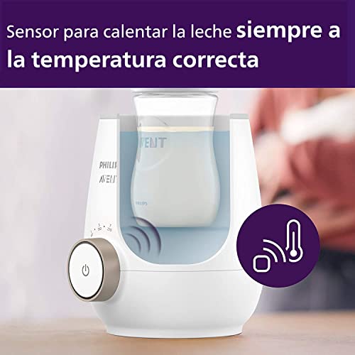 Нагревател за бебешки шишета Philips Avent Бързо с интелигентен контрол на температурата и автоматично изключване, SCF358/00