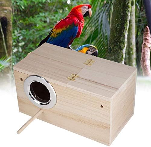 Къщичка за птици за разплод Yencoly с Поставка за Птичи Камерата, Кутия за клетките, Нетоксичен Кутия За Чифтосване Попугайчиков,