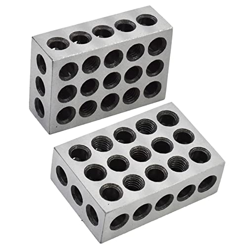 набор от Паралелни блокове marddpair 1 x 2 x 3 Блок с 23 Дупки 0,0003 Инча, Подходящ за Смилане на струг